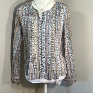 Anthropologie Maeve Pintuck Top